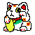 lucky cat waving